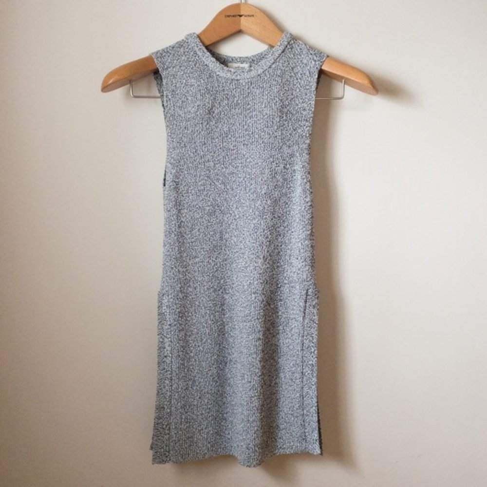 WILFRED Aritzia Palmier Sleeveless Split Hem Tunic Knit Sweater Top Size XS